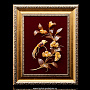 Картина янтарная "Цветы", фотография 1. Интернет-магазин ЛАВКА ПОДАРКОВ