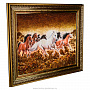 Картина янтарная "Бегущие лошади" 98х78 см, фотография 2. Интернет-магазин ЛАВКА ПОДАРКОВ