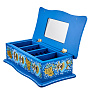 Шкатулка деревянная для украшений "Зимние узоры" в стиле Хохлома, фотография 4. Интернет-магазин ЛАВКА ПОДАРКОВ