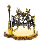 0045854/1167 Сувенир Коты Признание в любви  Сувенир (белый)