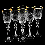 0041006/22709-6413 Набор бокалов отв.зол, 160 г, 1000/1-  метелица 