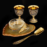 0034364 Златоуст Икорница (на срезе) 2 стопки , в П/У 1005 