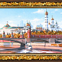 Картина янтарная "Храм Христа Спасителя" 24х15 см, фотография 2. Интернет-магазин ЛАВКА ПОДАРКОВ
