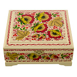 Шкатулка "Цветы". Хохлома