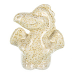 0072161 Фарфор Скульптура Дракон боком белый h 6 см