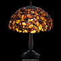 Настольная лампа из янтаря и бронзы. Высота 46 см, фотография 1. Интернет-магазин ЛАВКА ПОДАРКОВ