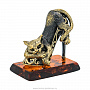 Статуэтка с янтарем "Кот на туфельке Золушки", фотография 2. Интернет-магазин ЛАВКА ПОДАРКОВ