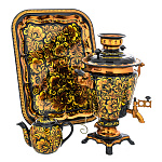 Самовар электрический 3 л "Кудрина". Хохлома