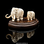 Скульптура из бивня мамонта "Два мамонта" (в ассортименте), фотография 3. Интернет-магазин ЛАВКА ПОДАРКОВ
