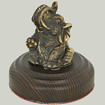 139219 Бронза Скульптура "Слоник сидящий"