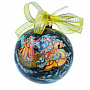 Новогодний елочный шар с росписью "Тройка", фотография 4. Интернет-магазин ЛАВКА ПОДАРКОВ