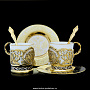 Кофейный набор на 2 персоны "Герб" Златоуст, фотография 1. Интернет-магазин ЛАВКА ПОДАРКОВ