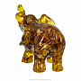 Статуэтка из янтаря "Слон", фотография 4. Интернет-магазин ЛАВКА ПОДАРКОВ
