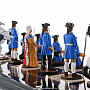 Шахматный ларец с оловянными фигурами "Полтава" 48х48 см, фотография 7. Интернет-магазин ЛАВКА ПОДАРКОВ