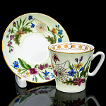 0073290 Фарфор Кофейная пара "ВАЛЬС ЦВЕТОВ" объем 80 мл