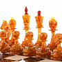 Шахматный деревянный ларец с янтарными фигурами, фотография 13. Интернет-магазин ЛАВКА ПОДАРКОВ