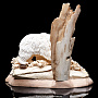 Скульптура из кости мамонта "Медведь на рыбалке", фотография 3. Интернет-магазин ЛАВКА ПОДАРКОВ
