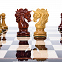 Подарочные шахматы с фигурами ручной работы "Аристократ" 48х48 см, фотография 5. Интернет-магазин ЛАВКА ПОДАРКОВ