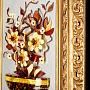 Картина янтарная "Цветы в вазе" 96х61 см, фотография 4. Интернет-магазин ЛАВКА ПОДАРКОВ