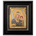 0059962 Гальванопластика ИКОНА "МАТЕРЬ БОЖЬЯ" 26,5*23*5,5см