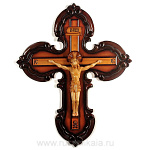 0016927  Нат.дерево РАСПЯТИЕ РЕЗНОЕ настенное