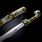 3538/АД Сувенирное оружие ШАШКА С СЕКРЕТОМ (мет-ножны/кабошон/позолота)