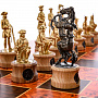 Шахматы деревянные "Полтава" с фигурами из цинкового сплава с чернением, фотография 9. Интернет-магазин ЛАВКА ПОДАРКОВ