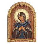 0065714 Изделие из дерева / Икона Семистрельная ( арка-роспись ) 0,32*0,23*0,04