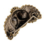 Брошь с янтарем "Совушка Жужа", фотография 2. Интернет-магазин ЛАВКА ПОДАРКОВ