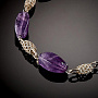 Браслет из натурального камня "Ирисы". Аметист, фотография 1. Интернет-магазин ЛАВКА ПОДАРКОВ