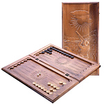 0039581/GU008 НАРДЫ резные "ОХОТНИК" Ustyyan