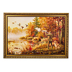 Картина янтарная "Охотник" 40х60 см