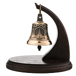 Колокол бронзовый на подставке "Казанский вокзал"