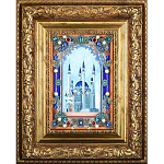 0050842/50*40см ПАННО "Шамаиль ""Мечеть Кул Шариф"№186 в багете, в коробке/дуб