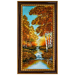 0073639-69*38см Картина янтарная крошка "ПЕЙЗАЖ" (60*29см внут.раз.)