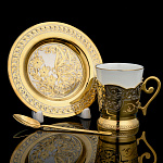 0020878 Златоуст Кофейная пара  "БАБОЧКА" 001852