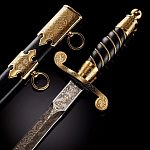 0028041/3214 Златоуст КОРТИК МОРСКОЙ (лак,клинок-золото) KRM-3214