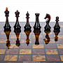Шахматы с инкрустацией и фигурами из янтаря "Жемчужина Балтики" 42х42 см, фотография 3. Интернет-магазин ЛАВКА ПОДАРКОВ