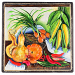 /1204 ПАННО настенное 30*30см (керамика, дерево)