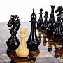 Шахматы с фигурами из янтаря "Жемчужина Балтики" 43х43 см, фотография 5. Интернет-магазин ЛАВКА ПОДАРКОВ