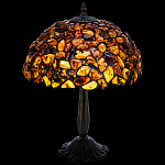 0073056 Янтарь ЛАМПА  настольная высота D=32 см  (1000/800)