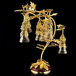 10456 Златоуст Набор "Виноград" 6 бокалов на подставке, в П/У