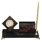 0061716 Письменный прибор из яшмы "Куб" 210*85*120мм