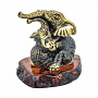 Статуэтка с янтарем "Пара слонов", фотография 3. Интернет-магазин ЛАВКА ПОДАРКОВ