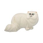 0061267  Сувенир Скульптура "БЕЛЫЙ ПЕРСИДСКИЙ КОТ " фарфор 18*10см