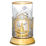 9323/зол-сер Подстаканник никель "Москва СПАССКАЯ БАШНЯ" ПРЕЗЕНТ