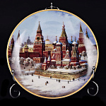 0032331-Т200-238 Сувенирная тарелка "СЕРДЦЕ РОССИИ" d-20см 