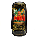 0056803/17*7см  Лаковая миниатюра Палех ШКАТУЛКА "Москва" Воронин 