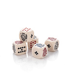 0059065/2970 Кости покерные в пластиковой коробке (5 шт.) (16мм)