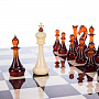 Шахматы деревянные с янтарными фигурами 48х48 см, фотография 6. Интернет-магазин ЛАВКА ПОДАРКОВ
